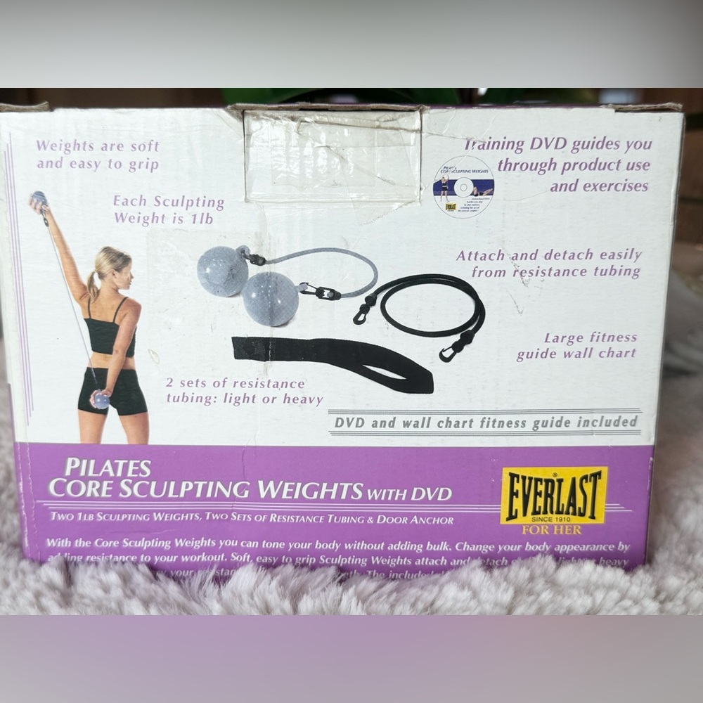 EVERLAST For Her Pilates Core Sculpting Weights with DVD